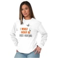 thumbnail image 3 of I Would Rather Be Duck Hunting Hunter Plus Size Long Sleeve Graphic Tee Shirt Brisco Brands 2X, 3 of 5
