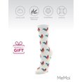 thumbnail image 6 of MeMoi Early Bird Rooster Bamboo Blend Crew Novelty Socks - Womens - Female, 9-11, Winter White, 6 of 7
