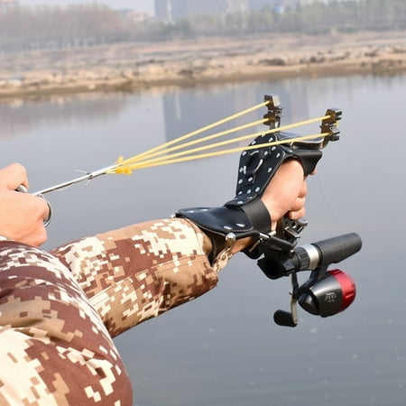 Runzkzy Multifunctional Shooting Fish Slingshot Powerful Catapult Hunting Bow Fishing SlingShot Kit