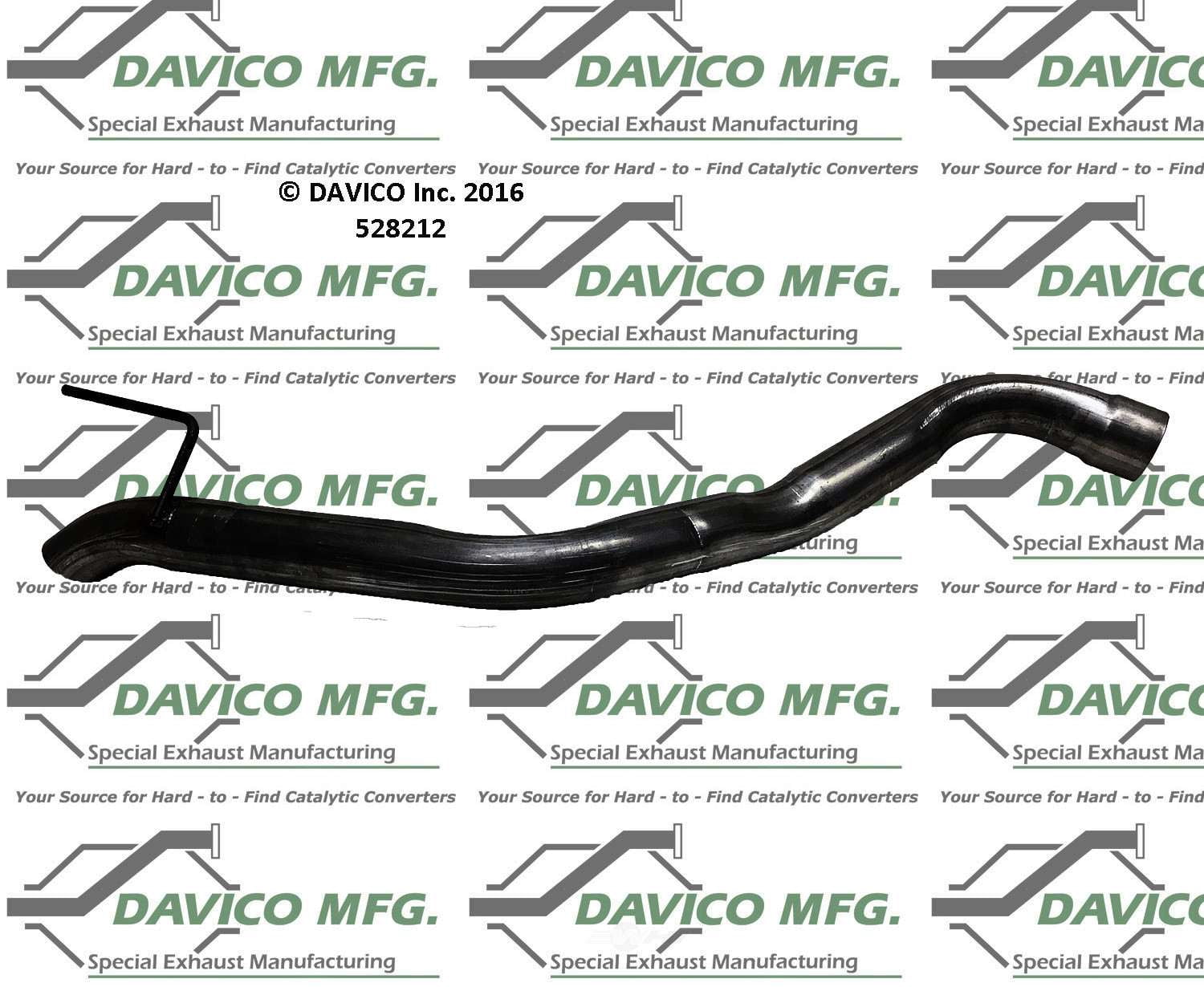 Davico Mfg 528212 Exact-Fit Exhaust Pipe