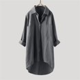 thumbnail image 4 of Long Sleeve Shirts For Women Casual Linen Blouses Tops Button Down Shirts Womens Long Sleeve Tops, 4 of 7