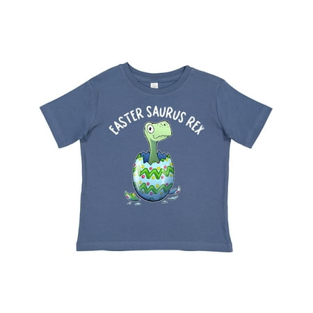 

Inktastic Easter Saurus Rex Dinosaur Hatching Easter Egg Gift Toddler Boy or Toddler Girl T-Shirt