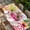Pink Yellow Brown, variant on Sweet Shop Words Table Cloths for 3 Foot Rectangle Tables, Candyland Colorful Lollipop Potatoes Patio Waterproof Elastic Fitted Tablecloths, Washable Rectangular Table Cover for Camping