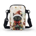 thumbnail image 2 of HELLHERO Christmas Cat Pattern Adjustable Shoulder Strap Crossbody Bag, Polyester Adjustable Shoulder Strap for Men, Women, 2 of 7