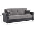 thumbnail image 6 of Ottomanson Convertible Sleeper Sofa Bed with Hidden Storage, Firm Comfort Couch, Gray, 6 of 7