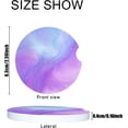 thumbnail image 3 of Car Coasters 2 PCS Stone Cup Holder Sweet Pastel Color Absorbent Ceramic Car Cup Coasters Universal Vehicle Non-Slip Car Cup Holder Coaster, 3 of 6