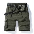 thumbnail image 3 of Fgnfyis Men's Shorts Casual Denim Shorts with Pockets Plus Size Men Shorts Green 34, 3 of 3