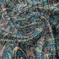 thumbnail image 5 of Ambesonne Paisley Valance Pack of 2, Tribal Vibrant Pattern, 42"X18", Slate Blue Coral, 5 of 5
