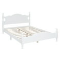 thumbnail image 4 of Harper & Bright Designs Full Size Wood Platform Bed Frame, Retro Style Platform Bed with Wooden Slat Support, White, 4 of 9