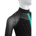 thumbnail image 5 of TiaoBug Kids Girls Gymnastics Sports Jumpsuit Full Length Yoga Acrobatics Practice Athletic Tank Bodysuit Black&Blue Green 6, 5 of 7
