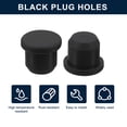 thumbnail image 2 of Uxcell 16 Pieces Black Rubber Stopper, 10.5m Plug Holes for 10-10.3mm/0.4-0.41" Hole, 2 of 6