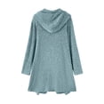thumbnail image 5 of NominalSnug Womens Zip up Hoodies Long Sleeve Hooded Long Tunic Sweatshirts Ribbed Knit Casual Fall Jackets with Pockets, 5 of 8