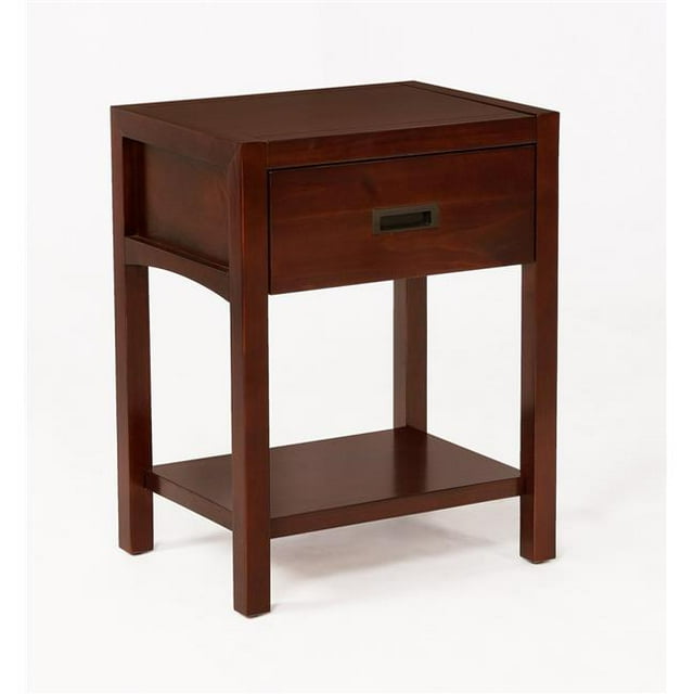 Glenwillow Home 1360002 Table de Chevet Reivo - Brun Expresso