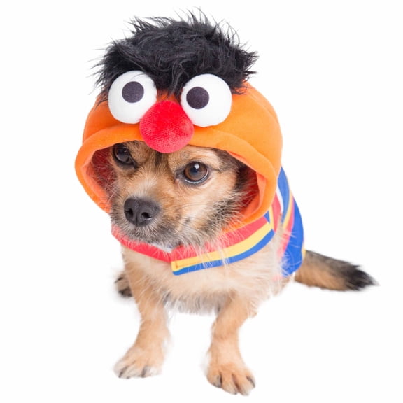 Pet Krewe Medium Ernie Costume - Sesame Street Ernie Dog Costume - Fits Small, Medium, Large and Extra Large Pets - Perfect for Halloween, Christmas Holiday, Parties, Photoshoots, Gifts for Dog lovers