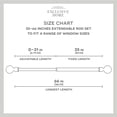 thumbnail image 4 of Exclusive Home Clancy 1" Curtain Rod and Finial Set, Adjustable 35"-66", Black, 4 of 8