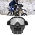 thumbnail image 1 of Skull Motorcycle Helmet Goggles Dirt Bike Motorcycle Goggles for Motocross ATVOffroad Riding Racing Men Women, 1 of 7