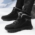 thumbnail image 4 of Bottes de Neige pour Hommes Hiver Chaudes Doublure en Laine Extérieur Antidérapant Lacets Imperméables Mode Randonnée, 4 of 5
