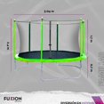 thumbnail image 2 of Brincolín Trampolín 10 Pies Fuxion Sports Niños Seguro verde Unitalla, 2 of 11