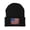 Black, variant on Tattered USA Flag Patch Cuffed Beanie - Red