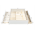 thumbnail image 7 of Miniyam Full Size Platform Bed with Twin Size Trundle & 2 Storage Drawers, White, 7 of 7