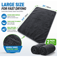 thumbnail image 2 of Car Drying Towels 2 Pack, 1200 GSM Microfiber Drying Towels for Cars, Double Sided Twisted Loop Auto Detailing Towels, Large Absorbent Drying Cloth, Streak Free Lint Free for Car Truck SUV, 2 of 6