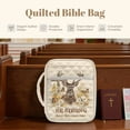 thumbnail image 6 of ZUXONGSY Cross Deer Butterfly Print Bible Cover for Women Portable Bible Be Strong And Courageous Carrier Sturdy Christian Gift with Pen Holder ChuZU Bag for Daily Commuter, 6 of 7