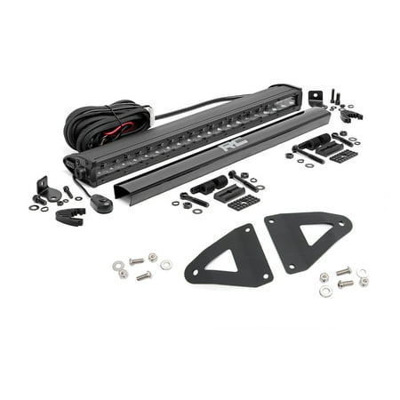 Rough Country - 70679 - 20-inch Black Series Single Row CREE LED Light Bar & Grille Mounts Kit (Wrangler TJ / LJ) for Jeep: 97-06 Wrangler TJ 4WD, 04-06 Wrangler Unlimited LJ 4WD