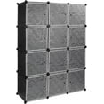 thumbnail image 1 of Armoire Garde-Robe de Chambre à 12 Cubes, Placard à Vêtements Organisateur Modulaire Armoire de Rangement avec Étagères, 1 of 8