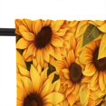 thumbnail image 4 of 1 Panel Vintage Sunflower Kitchen Valance Curtains for Windows, Yellow Floral Fine Garden Window Treatment Rod Pocket Drapes Valances for Bathroom, 54" X 18", 4 of 6