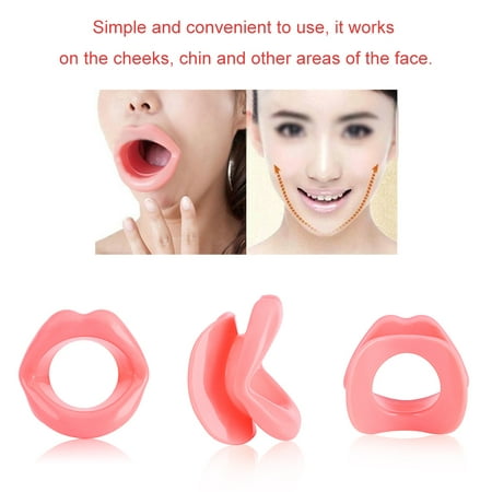 Knifun Silicone Face Lifting Lip Exerciser Mouth Muscle Tightener Tightening Anti-Wrinkle Tool Trainer, Muscle