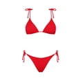 thumbnail image 4 of Fewfanhot Swim Suits for Women 2026 Halter Bikini Set Triangle Two Piece Swimsuit String Tie Bathing Suit, 4 of 6