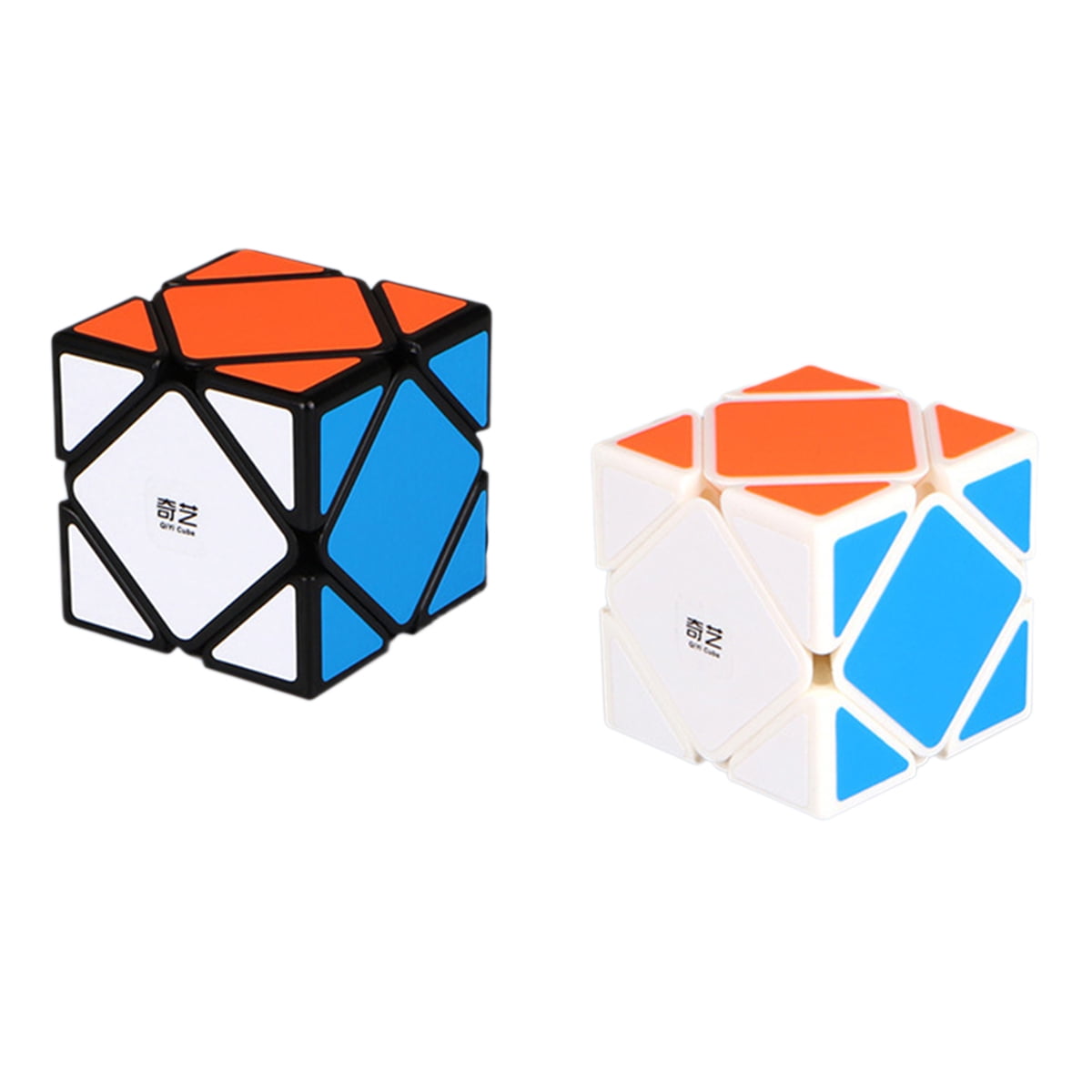 Fangge Black Carbon Fiber Sticker oblique Magic Cube 57mm Speed cubo Puzzle Cubo 