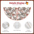 thumbnail image 3 of Fotbe Paisley Floral Pattern Christmas Tree Skirt, Tree Skirts Plush Christmas Decorations, Christmas Tree Skirts Xmas Decorations Holiday Party Decor-36", 3 of 6