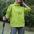 thumbnail image 6 of ELFINDEA Womens Coats Jackets for Women Solid Colored Hooded Long Sleeved , Windbreaker, Sun , Outdoor Sports Womens Tops Green 3X, 6 of 6