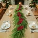 thumbnail image 1 of Guirnalda de Rama Roja Navidad de 70,8 pulgadas de pino artificial | Viña de vegetación con bayas rojas | Decoración de mesa de escalera de plástico impermeable para las escaleras navideñas, 1 of 9