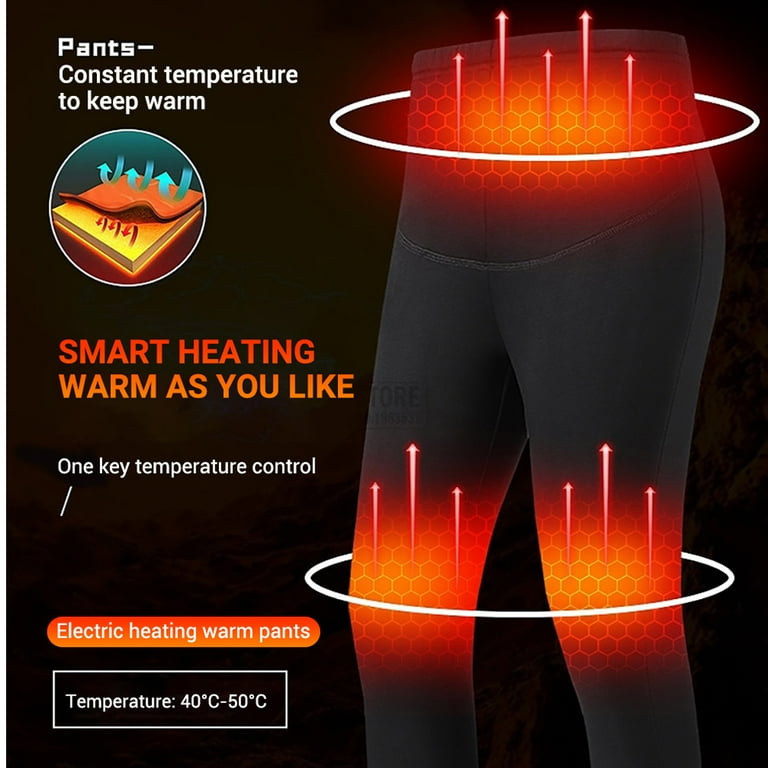 Men's Heated Underwear Thermal Set, USB Insulated Heated Underwear Thermal  Set with 3 Heating Levels And 6 Heating Zones for Winter/Skiing,M :  : Fashion