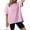 Pink, variant on Cute Summer Tops for Women 2025 Tshirts Shirts for Women Cropped Womens Blouses Dressy Casual Cotton Short Sleeve Workout Tops for Women Loose Fit my items saved for later