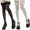 Black+White, variant on 2Pairs Thigh High Socks Japanese Long Socks Cute Lace Socks Lolita Style for Dance Parties