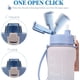 thumbnail image 3 of Botella de agua de 2,2 L, botella de agua deportiva Tritan sin BPA con marcador de tiempo, botella de agua deportiva a prueba de fugas con pajita de sílice, botellas de agua para fitness, camping, ciclismo (azul y blanco) ACTIVE Biensenido a ACTIVE, 3 of 5