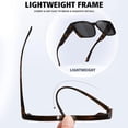 thumbnail image 4 of Women's Trendy Large Square Polarized Fit-over Sunglasses Tortoise Shell, 4 of 6
