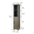 thumbnail image 4 of Teamson Home Russell Freestanding Mixed Storage Linen Tower, 4 of 11