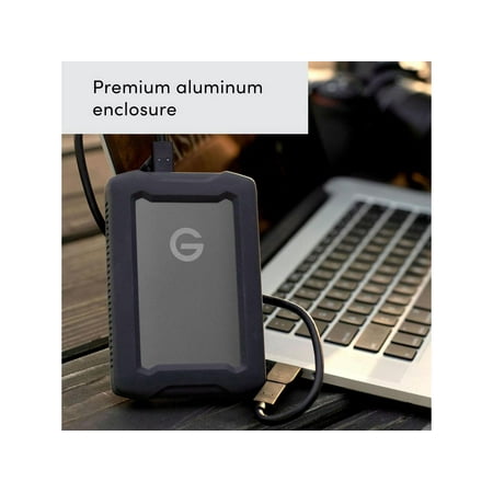 SanDisk Professional - G-DRIVE ArmorATD 2TB External USB-C Portable Hard Drive - Black