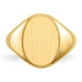 thumbnail image 4 of 14K Yellow Gold Ring Band Signet 13.0x10.0mm Closed Back, 4 of 5