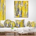 thumbnail image 4 of Motif Abstrait Gris et Jaune - Coussin Décoratif Abstrait - 12x20, 4 of 5