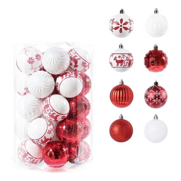Juego de adornos de Bolas Navideñas 34 Piezas BLESIY