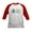 Red/White, variant on CafePress - Three 3 Cats Kids Baseball Jersey - Kids Cotton Baseball Jersey, 3/4 Sleeve Shirt