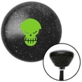 thumbnail image 1 of Green Scary Skull Black Retro Metal Flake Shift Knob with M16 x 1.5 Insert Shifter, 1 of 1