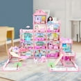 thumbnail image 4 of Doll House for Girls with Dolls Figure, Puppies , Furnitures, Accessories, LED Light, Gift for Girls Ages 3 4 5 6 7 8+, 4 of 5
