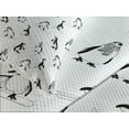 thumbnail image 4 of Ambesonne Penguin Quilted Bedspread Set 3 Pcs, Skiing Penguins in Scarves, King Size, White Black, 4 of 5
