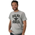 thumbnail image 4 of Real Men Build Auto Mechanic Life Men's Big & Tall Crewneck Graphic Tee Brisco Brands 5X, 4 of 5